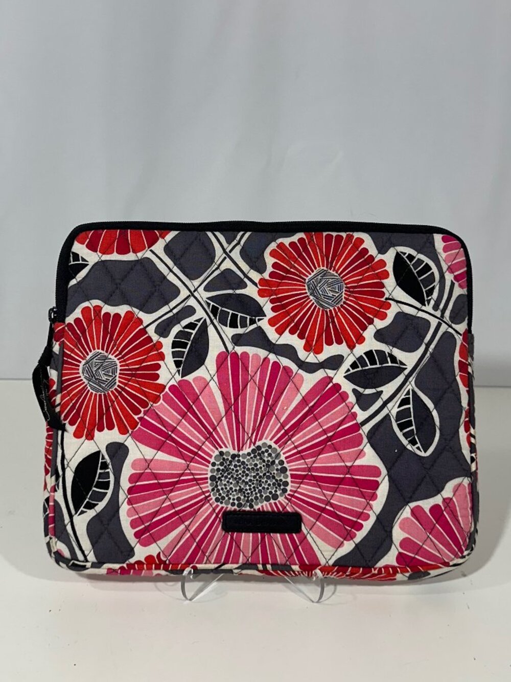 Vera Bradley Cherry Blossom Tablet Sleeve Quilted Case Pink Red Floral 10x8.5